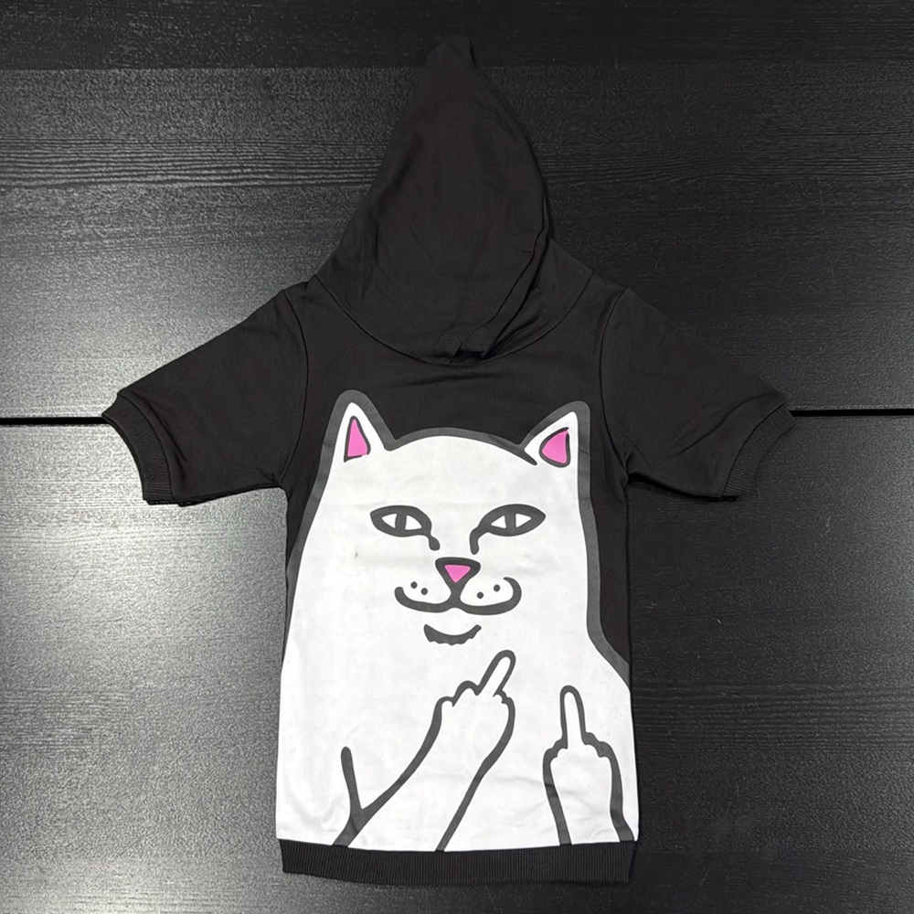 Ripndip Black Dog Hoodie for Medium Dogs